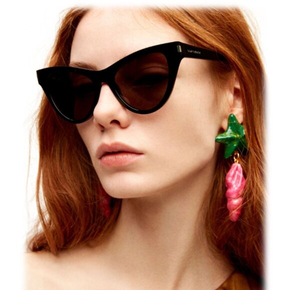 YSL Black Sunglasses, cateye frame SL425 - Picture 4 of 10